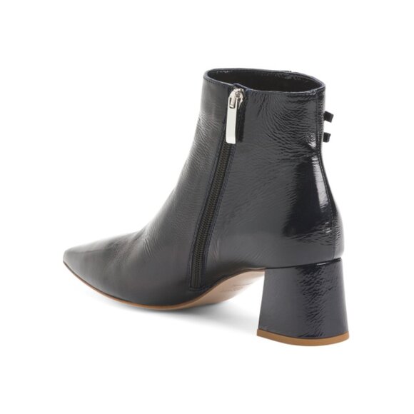 LK BENNETT Blue Made In Spain Patent Leather Missy Ankle Boots - Picture 2 of 2